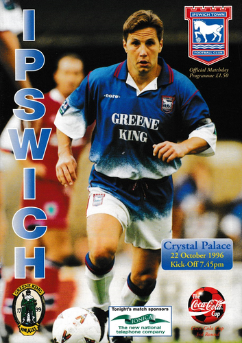 Ipswich Town v Crystal Palace - Coca Cola Cup - 22.10.96