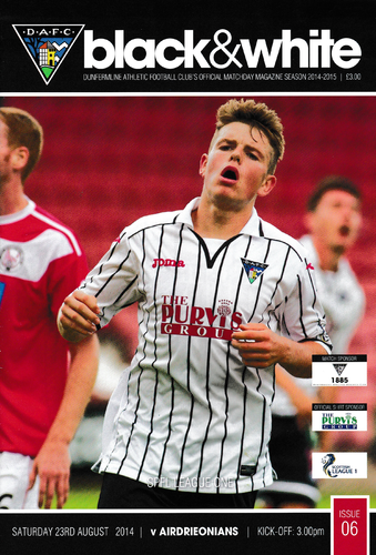 Dunfermline Athletic v Airdrieonians - League - 23.08.14