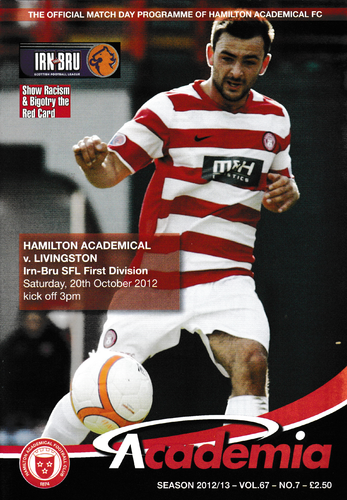 Hamilton Academical v Livingston - League - 20.10.12