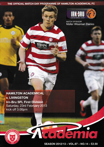 Hamilton Academical v Livingston - League - 23.02.13