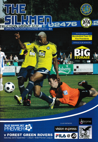Macclesfield Town v Forest Green Rovers - League - 22.09.12