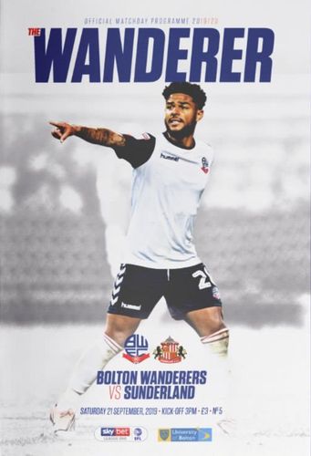 Bolton Wanderers v Sunderland - League - 21.09.19
