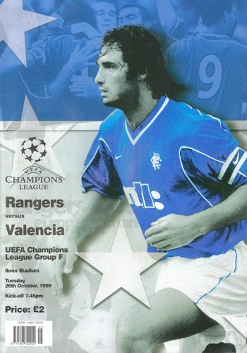 Rangers v Valencia - Champions League - 26.10.99