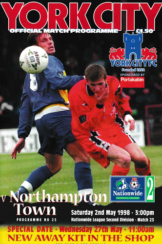 York City v Northampton Town - League - 02.05.98