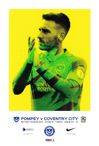 Portsmouth v Coventry City - League - 20.08.19