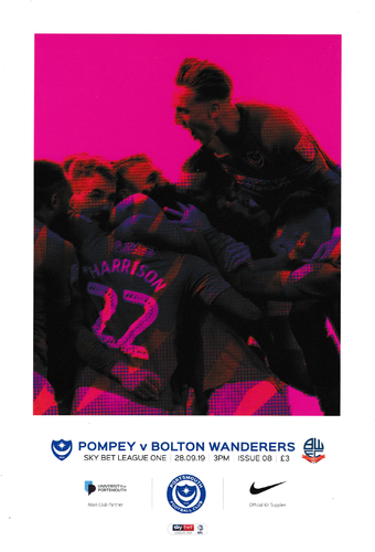 Portsmouth v Bolton Wanderers - League - 28.09.19