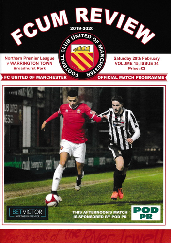 FC United of Manchester v Warrington Town - League - 29.02.20