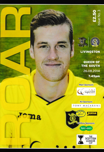 Livingston v Queen of the South - League Cup - 26.08.14