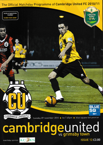 Cambridge United v Grimsby Town - League - 09.11.10