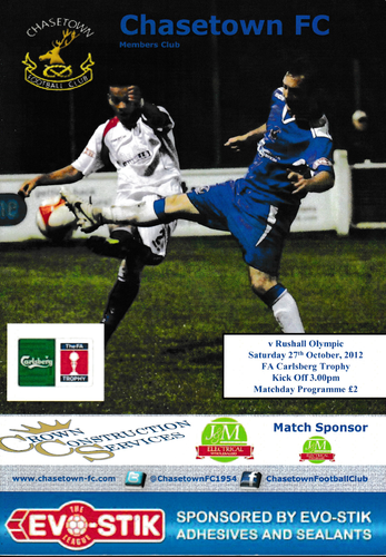 Chasetown v Rushall Olympic - FA Trophy - 27.10.12