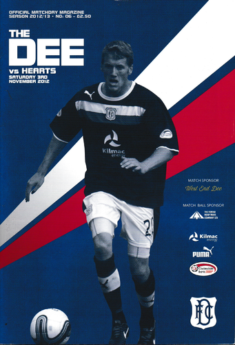 Dundee v Heart of Midlothian - League - 03.11.12