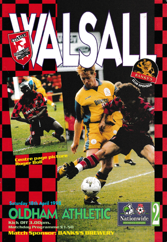 Walsall v Oldham Athletic - League - 18.04.98