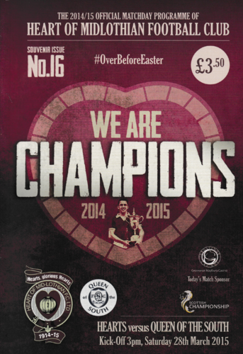 Heart of Midlothian v Queen of the South - League - 28.03.15
