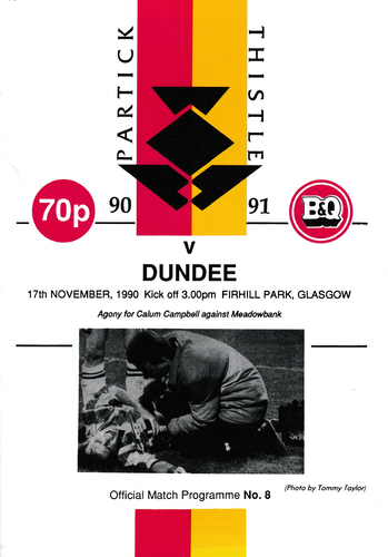 Partick Thistle v Dundee - League - 17.11.90