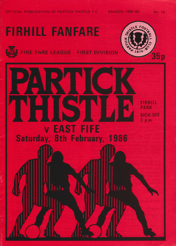 Partick Thistle v East Fife - League - 08.02.86