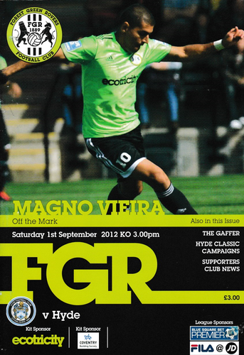 Forest Green Rovers v Hyde - League - 01.09.12