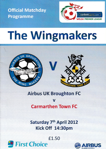 Airbus UK Broughton v Carmarthen Town - League - 07.04.12