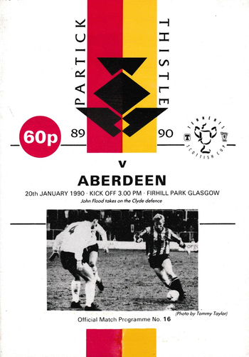 Partick Thistle v Aberdeen - League - 20.01.90
