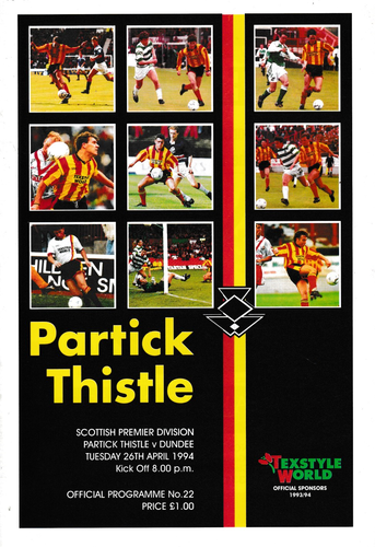 Partick Thistle v Dundee - League - 26.04.94