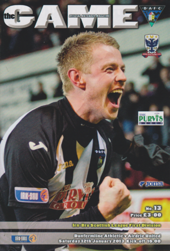 Dunfermline Athletic v Airdrie United - League - 12.01.13