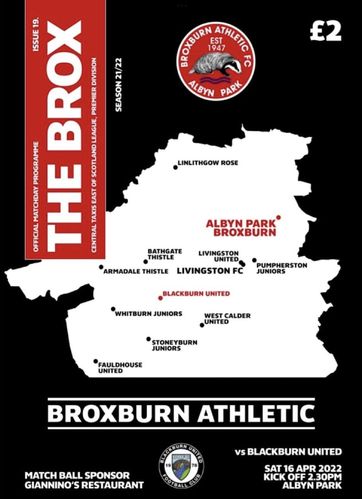Broxburn Athletic v Blackburn United - League - 16.04.22