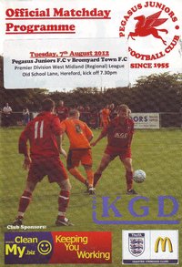 Pegasus Juniors v Bromyard Town - League - 07.08.12