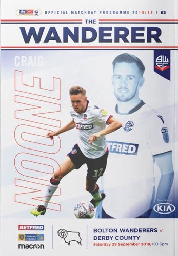 Bolton Wanderers v Derby County - League - 29.09.18