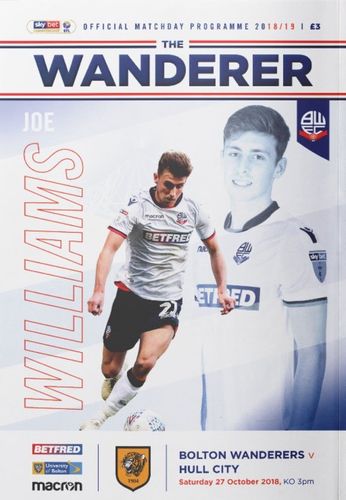 Bolton Wanderers v Hull City - League - 27.10.18
