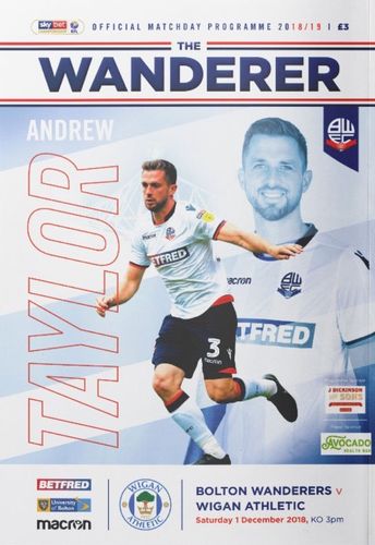 Bolton Wanderers v Wigan Athletic - League - 01.12.18