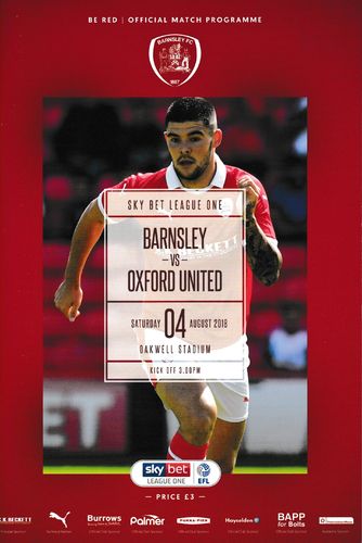 Barnsley v Oxford United - League - 04.08.18