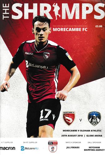 Morecambe v Oldham Athletic - League - 25.08.18