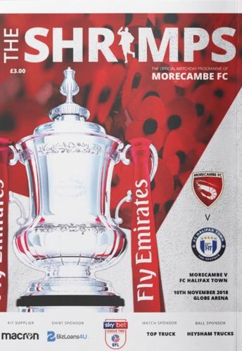Morecambe v FC Halifax Town - FA Cup - 10.11.18