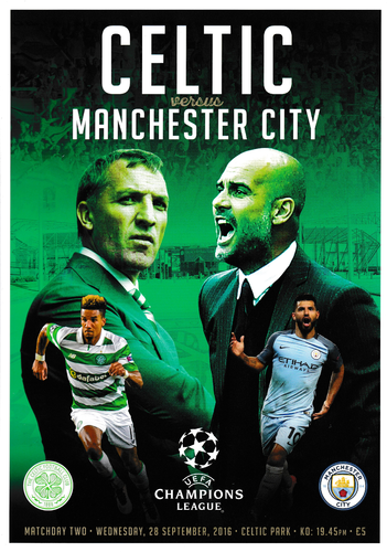 Celtic v Manchester City - Champions League - 28.09.16