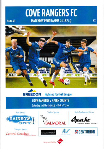 Cove Rangers v Nairn County - League - 02.03.19