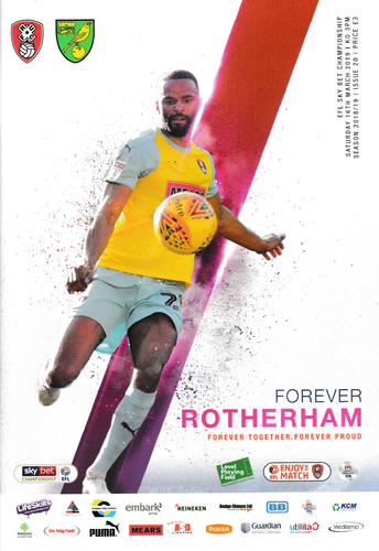 Rotherham United v Norwich City - League - 16.03.19