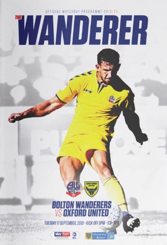 Bolton Wanderers v Oxford United - League - 17.09.19