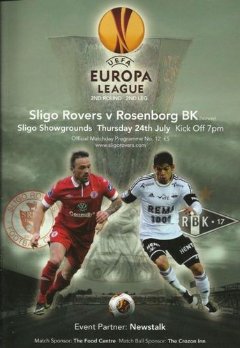 Sligo Rovers v Rosenborg - Europa League - 24.07.14