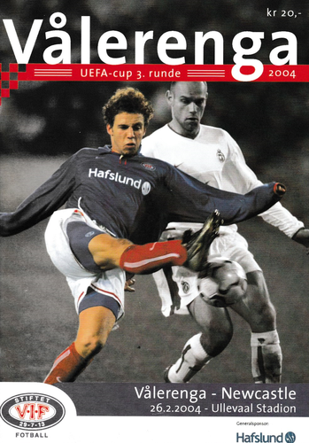 Valerenga v Newcastle United - UEFA Cup - 26.02.04
