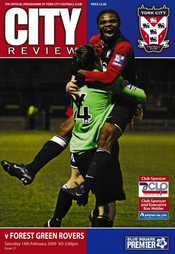 York City v Forest Green Rovers - League - 14.02.09