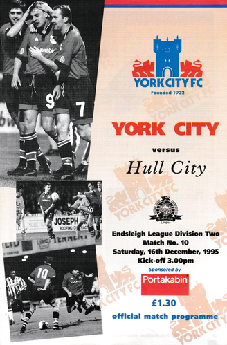 York City v Hull City - League - 16.12.95