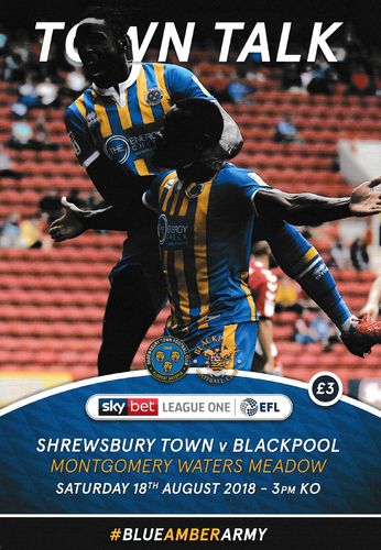 Shrewsbury Town v Blackpool - League - 18.08.18