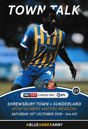 Shrewsbury Town v Sunderland - League - 20.10.18