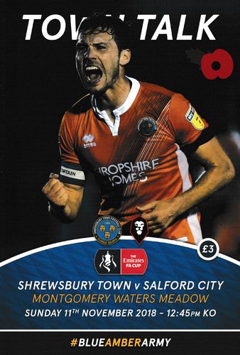 Shrewsbury Town v Salford City - FA Cup - 11.11.18