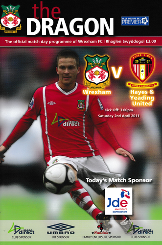Wrexham v Hayes & Yeading United - League - 02.04.11