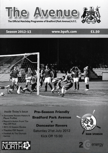 Bradford Park Avenue v Doncaster Rovers - Friendly - 21.07.12