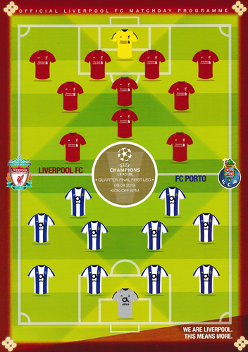 Liverpool v FC Porto - Champions League - 09.04.19
