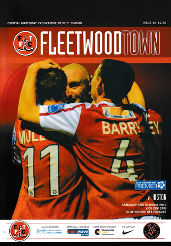 Fleetwood Town v Histon - League - 02.10.10