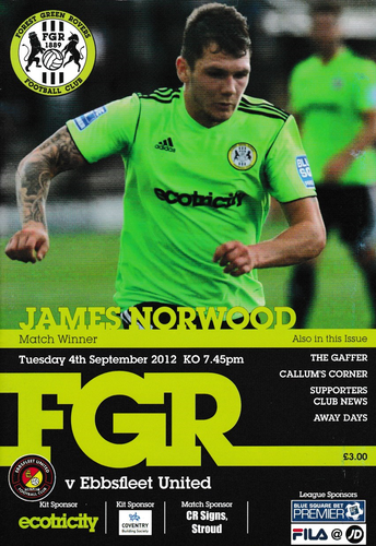 Forest Green Rovers v Ebbsfleet United - League - 04.09.12