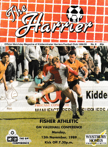 Kidderminster Harriers v Fisher Athletic - League - 13.11.89