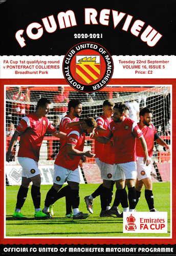 FC United of Manchester v Pontefract Collieries - FA Cup - 22.09.20